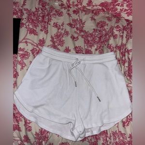 Garage White Waffle Shorts